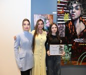Head of Baku Media Center Arzu Aliyeva and Alena Aliyeva attend “10 Years Lived in Colors” exhibition (PHOTO)