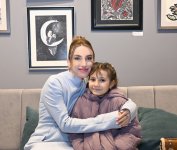 Head of Baku Media Center Arzu Aliyeva and Alena Aliyeva attend “10 Years Lived in Colors” exhibition (PHOTO)