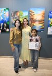 Head of Baku Media Center Arzu Aliyeva and Alena Aliyeva attend “10 Years Lived in Colors” exhibition (PHOTO)