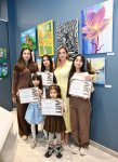 Head of Baku Media Center Arzu Aliyeva and Alena Aliyeva attend “10 Years Lived in Colors” exhibition (PHOTO)