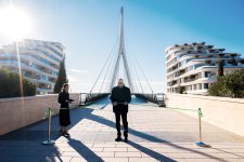 President Ilham Aliyev, First Lady Mehriban Aliyeva visit Baku White City (PHOTO/VIDEO)