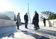 President Ilham Aliyev, First Lady Mehriban Aliyeva visit Baku White City (PHOTO/VIDEO)