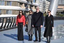 President Ilham Aliyev, First Lady Mehriban Aliyeva visit Baku White City (PHOTO/VIDEO)
