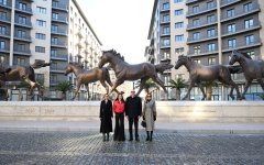President Ilham Aliyev, First Lady Mehriban Aliyeva visit Baku White City (PHOTO/VIDEO)