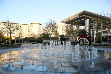 President Ilham Aliyev, First Lady Mehriban Aliyeva visit Baku White City (PHOTO)