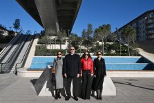 President Ilham Aliyev, First Lady Mehriban Aliyeva visit Baku White City (PHOTO/VIDEO)