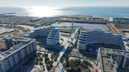 President Ilham Aliyev, First Lady Mehriban Aliyeva visit Baku White City (PHOTO/VIDEO)