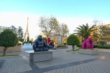 President Ilham Aliyev, First Lady Mehriban Aliyeva visit Baku White City (PHOTO/VIDEO)