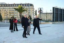 President Ilham Aliyev, First Lady Mehriban Aliyeva visit Baku White City (PHOTO/VIDEO)