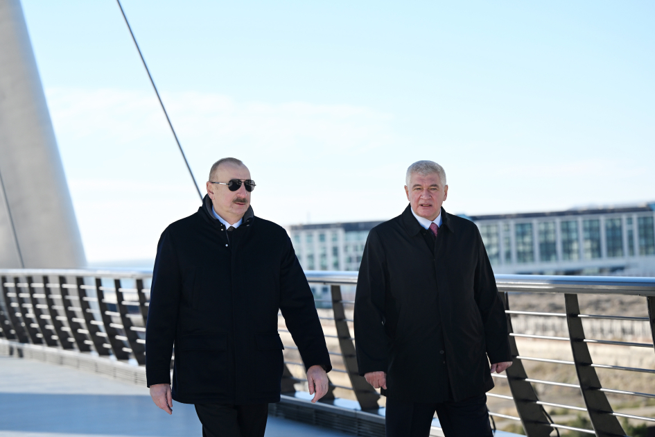 President Ilham Aliyev, First Lady Mehriban Aliyeva visit Baku White City (PHOTO/VIDEO)