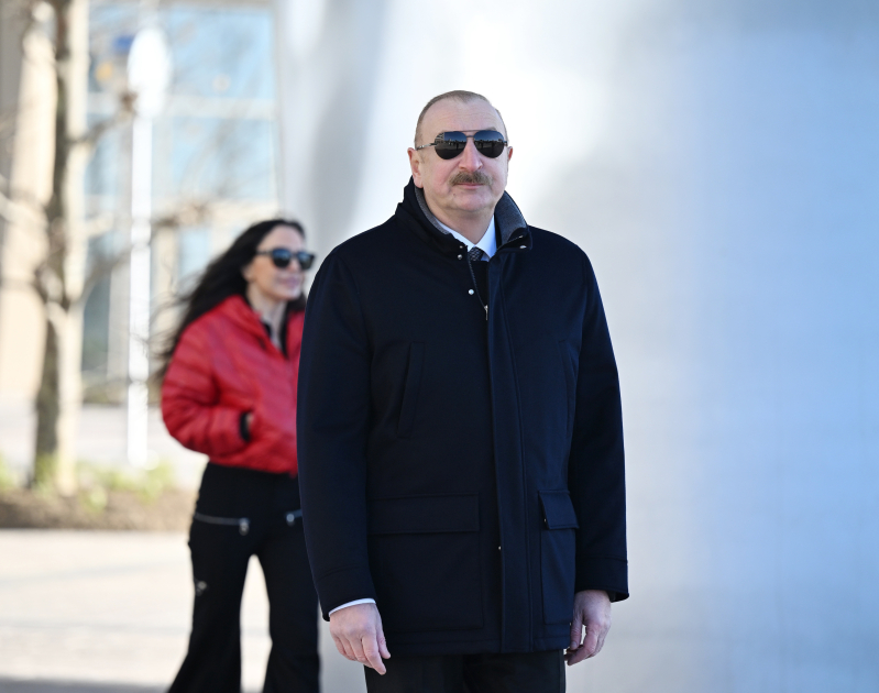 President Ilham Aliyev, First Lady Mehriban Aliyeva visit Baku White City (PHOTO/VIDEO)