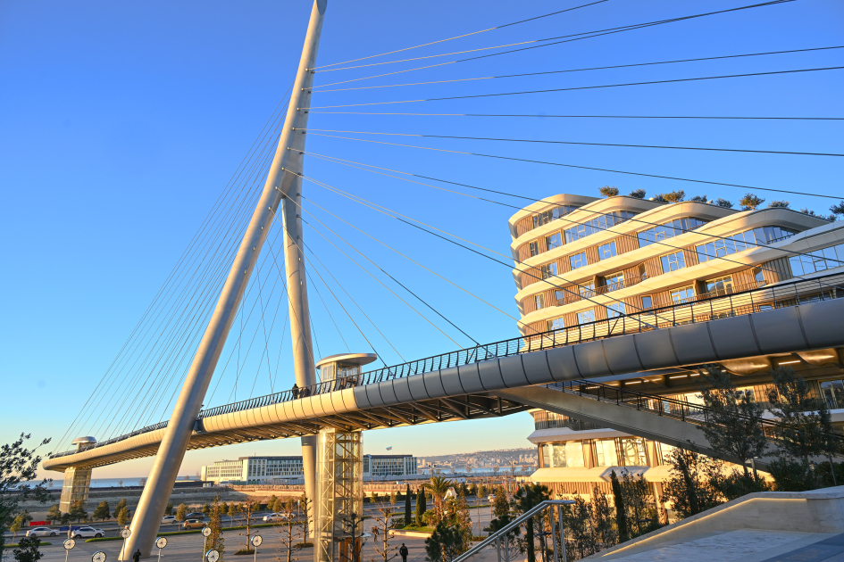 President Ilham Aliyev, First Lady Mehriban Aliyeva visit Baku White City (PHOTO/VIDEO)