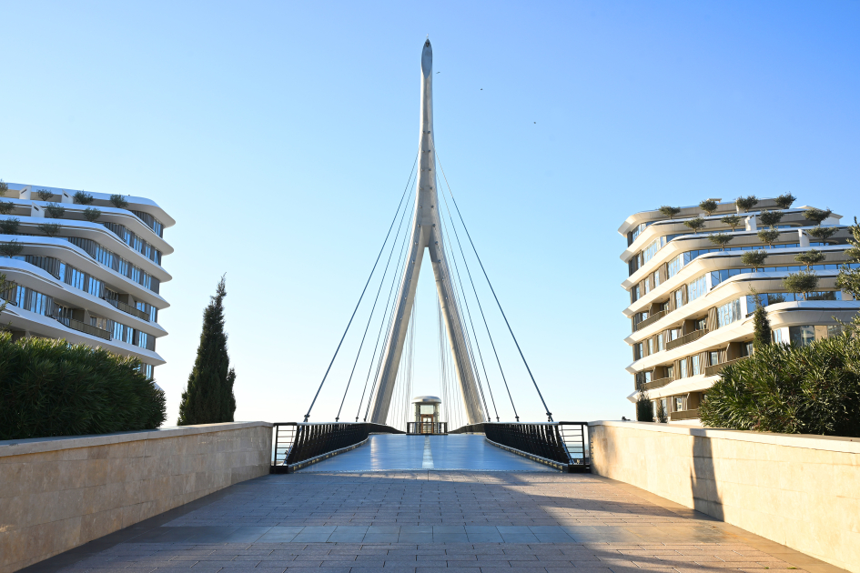 President Ilham Aliyev, First Lady Mehriban Aliyeva visit Baku White City (PHOTO/VIDEO)