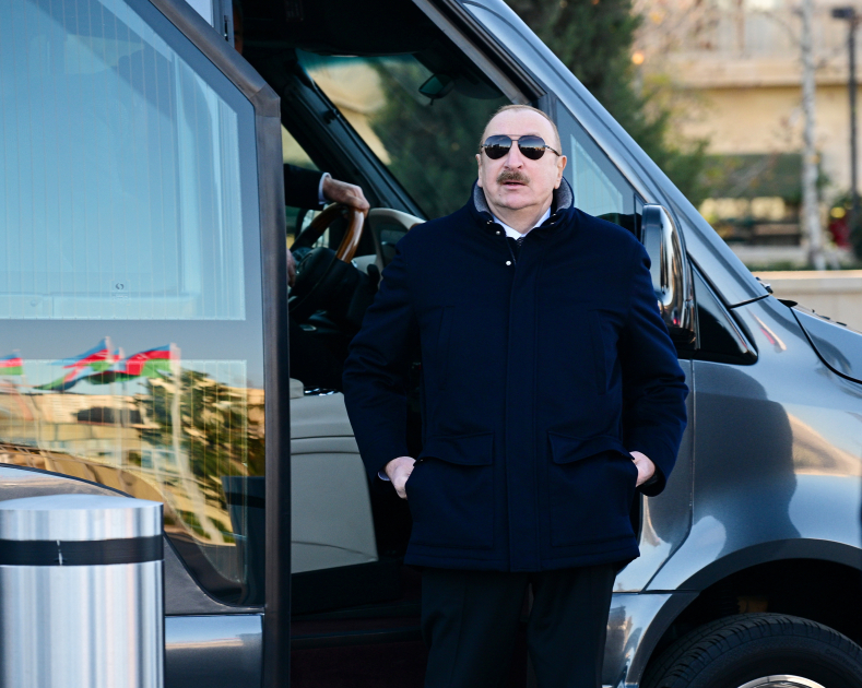 President Ilham Aliyev, First Lady Mehriban Aliyeva visit Baku White City (PHOTO/VIDEO)