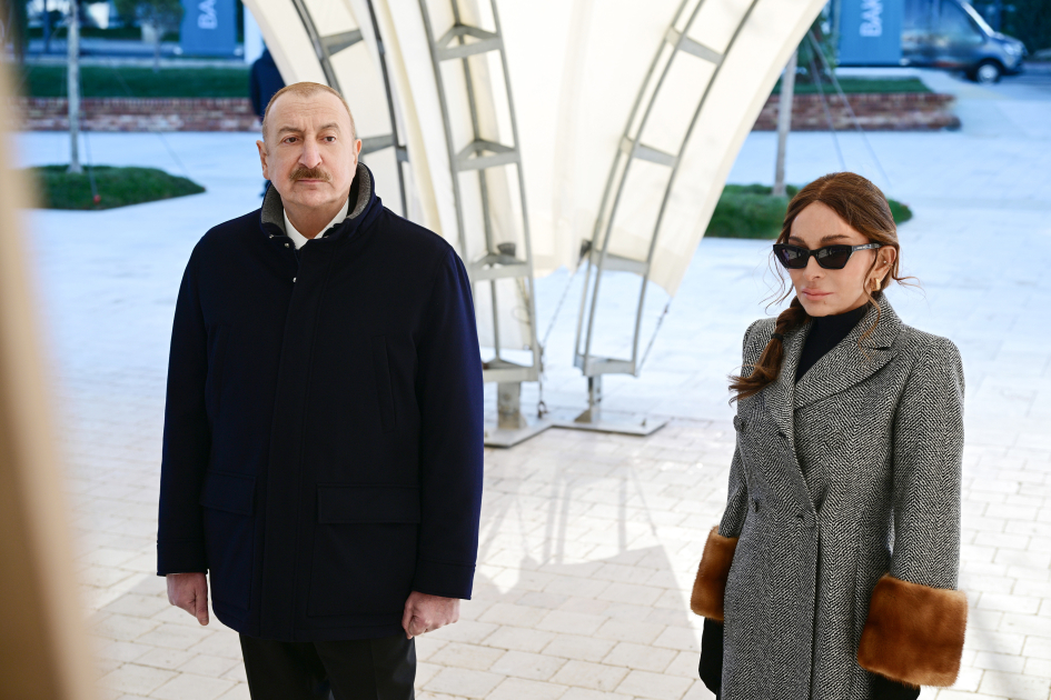 President Ilham Aliyev, First Lady Mehriban Aliyeva visit Baku White City (PHOTO/VIDEO)