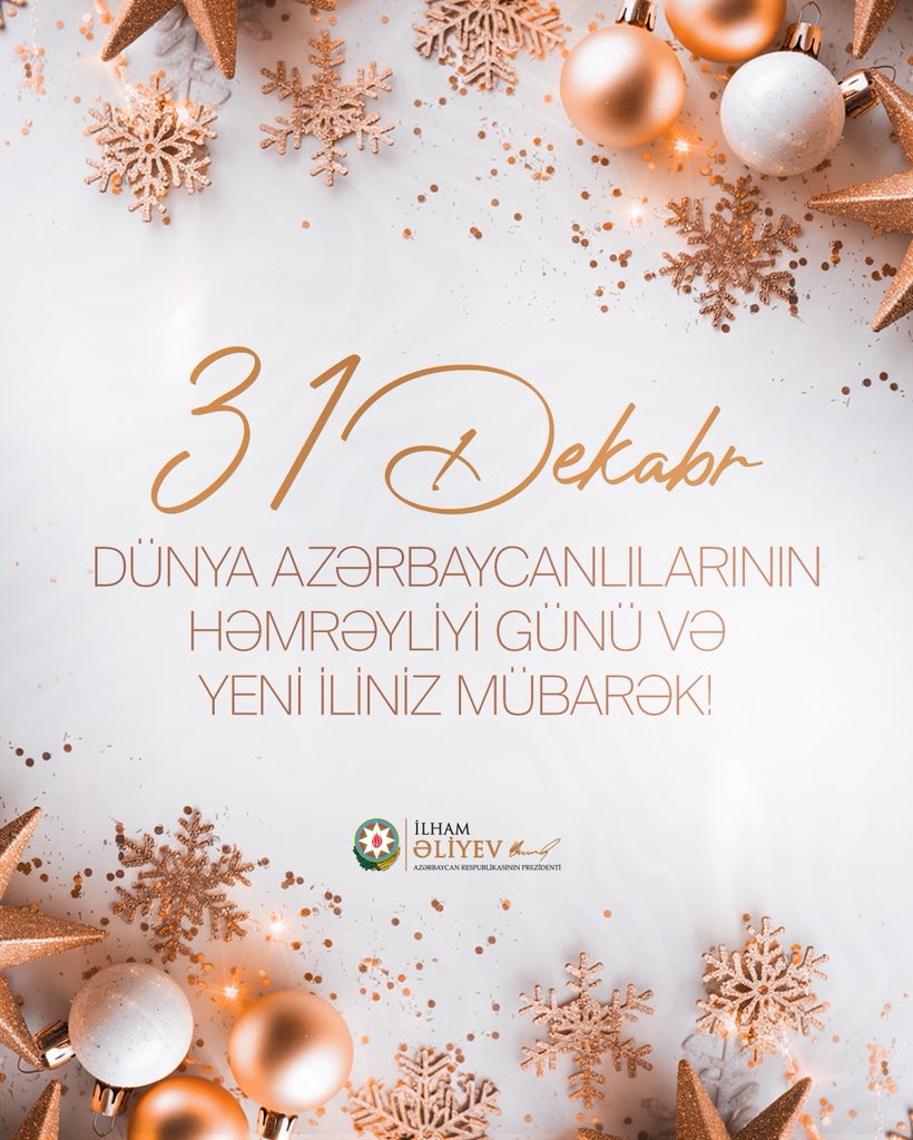 President Ilham Aliyev shares post on Day of Solidarity of World Azerbaijanis and New Year (PHOTO)