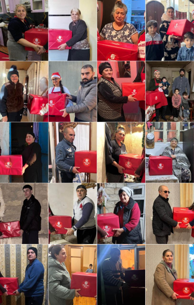 At Heydar Aliyev Foundation VP Leyla Aliyeva's initiative, holiday gifts delivered to low-income families (PHOTO)