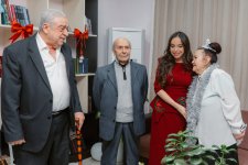 Heydar Aliyev Foundation VP Leyla Aliyeva, Head of Baku Media Center Arzu Aliyeva attend festive event at social services facility for elderly people (PHOTO)