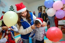 Initiated by Heydar Aliyev Foundation VP Leyla Aliyeva, New Year celebrations organized at several children's facilities (PHOTO)