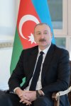 President Ilham Aliyev interviewed by local TV channels (PHOTO/VIDEO)