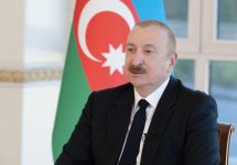 President Ilham Aliyev interviewed by local TV channels (PHOTO/VIDEO)