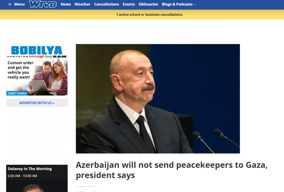 President Ilham Aliyev’s interview with local TV channels in spotlight of global media outlets (PHOTO)