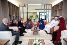 Heydar Aliyev Foundation VP Leyla Aliyeva meets with Chairperson of Small and Medium Enterprises Development Authority of Oman in Muscat (PHOTO)