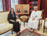 Heydar Aliyev Foundation VP Leyla Aliyeva meets with Crown Prince of Oman Sayyid Theyazin bin Haitham Al Said in Muscat (PHOTO)