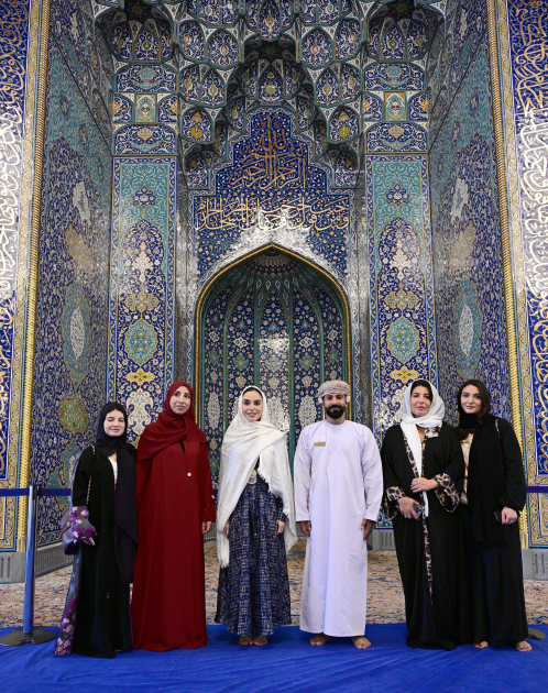 Heydar Aliyev Foundation VP Leyla Aliyeva visits Sultan Qaboos Grand Mosque in Muscat (PHOTO)