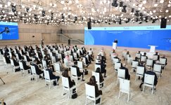 President Ilham Aliyev attends official opening ceremony of Khizi-Absheron Wind Power Plant in Baku (PHOTO/VIDEO)