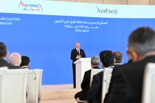 President Ilham Aliyev attends official opening ceremony of Khizi-Absheron Wind Power Plant in Baku (PHOTO/VIDEO)