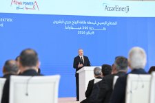 President Ilham Aliyev attends official opening ceremony of Khizi-Absheron Wind Power Plant in Baku (PHOTO/VIDEO)