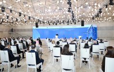 President Ilham Aliyev attends official opening ceremony of Khizi-Absheron Wind Power Plant in Baku (PHOTO/VIDEO)