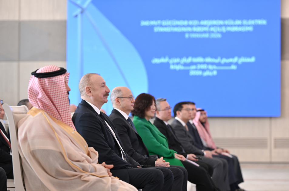 President Ilham Aliyev attends official opening ceremony of Khizi-Absheron Wind Power Plant in Baku (PHOTO/VIDEO)