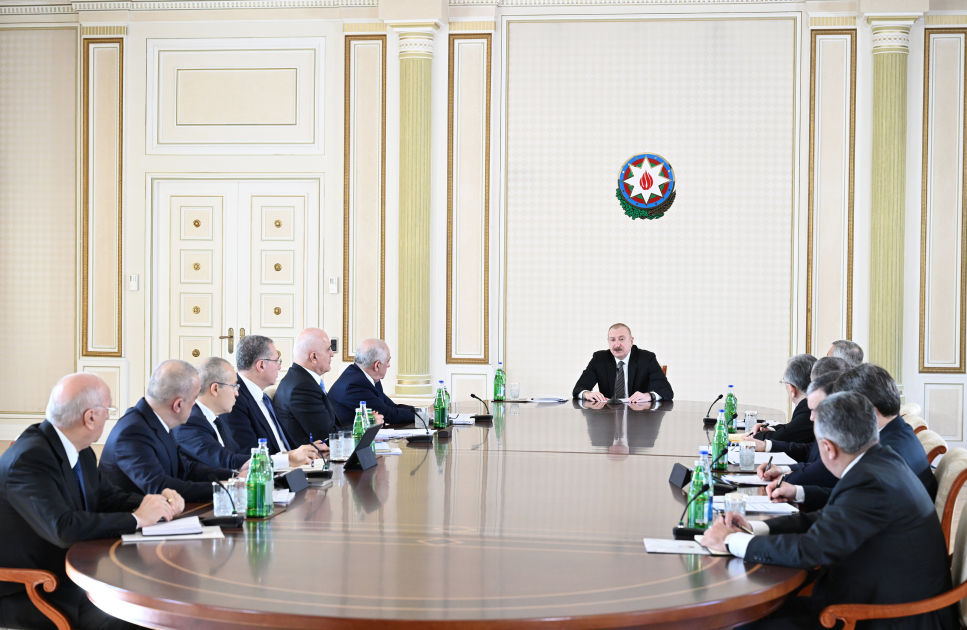 President Ilham Aliyev chairs meeting on State Program for Improvement of Water Supply, Wastewater, and Stormwater Systems in Baku and Absheron peninsula (PHOTO/VIDEO)