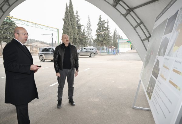 President Ilham Aliyev reviews Master Plan of Aghdara city (PHOTO)