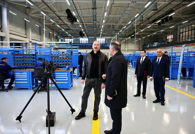 President Ilham Aliyev attends opening of Tartar Electromechanical Plant after reconstruction (PHOTO)