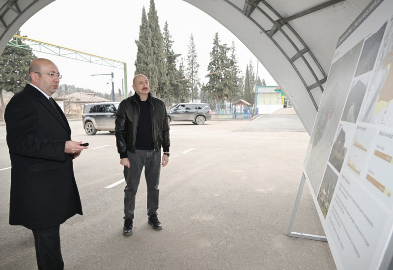 President Ilham Aliyev reviews master plan for Aghdara city (PHOTO)