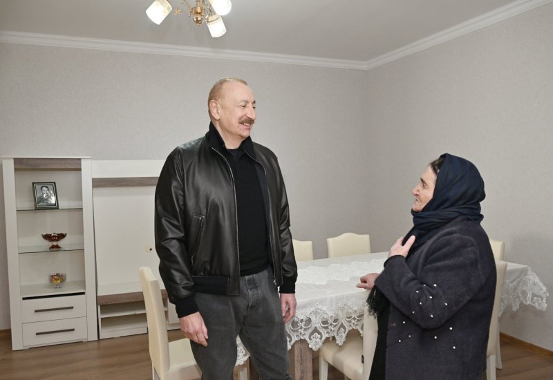 President Ilham Aliyev's sincere conversation with resident of Chapar village, Aghdara district (VIDEO)