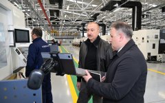 President Ilham Aliyev attends opening of Tartar Electromechanical Plant after reconstruction (PHOTO/VIDEO)