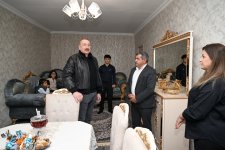 President Ilham Aliyev familiarizes himself with reconstruction work in Ashaghi Oratagh village, Aghdara district (PHOTO)