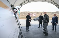 President Ilham Aliyev inspects “Damirli” Ore Processing Complex in Janyataq village, Aghdara (PHOTO)