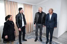 President Ilham Aliyev inspects reconstruction progress in Childiran village, Aghdara district (PHOTO/VIDEO)
