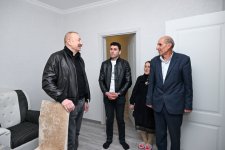 President Ilham Aliyev inspects reconstruction progress in Childiran village, Aghdara district (PHOTO/VIDEO)