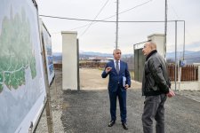 President Ilham Aliyev inspects reconstruction progress in Heyvali village, Aghdara district (PHOTO)
