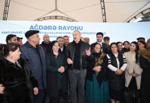 President Ilham Aliyev meets with residents of villages Asaghi Oratagh, Chilidran, Heyvali, and Chapar in Aghdara district (PHOTO)