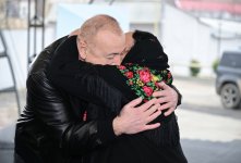 President Ilham Aliyev meets with residents of villages Asaghi Oratagh, Chilidran, Heyvali, and Chapar in Aghdara district (PHOTO)