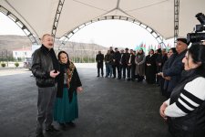 President Ilham Aliyev meets with residents of villages Asaghi Oratagh, Chilidran, Heyvali, and Chapar in Aghdara district (PHOTO)