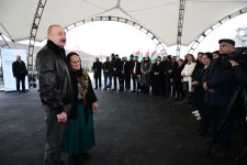 President Ilham Aliyev meets with residents of villages Asaghi Oratagh, Chilidran, Heyvali, and Chapar in Aghdara district (PHOTO)