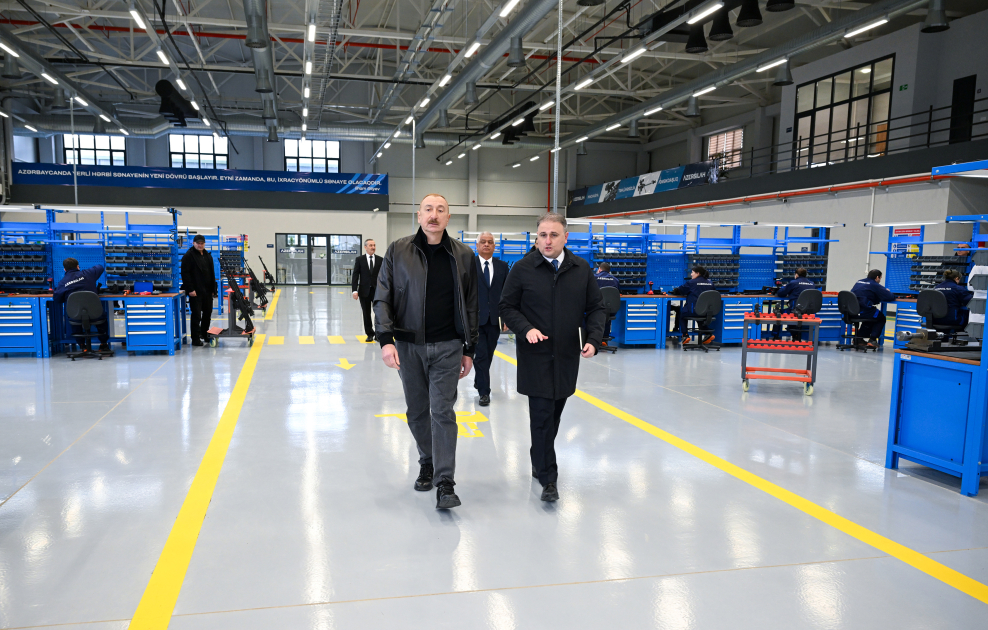 President Ilham Aliyev attends opening of Tartar Electromechanical Plant after reconstruction (PHOTO/VIDEO)